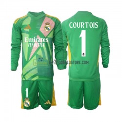 Real Madrid Trøje Thibaut Courtois 1 Målmand Børn 3. Valg Fodboldsæt 2024-2025 Langærmet