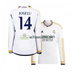Real Madrid Trøje JOSELU 14 Mænd Hjemmebane Fodboldsæt 2023-2024 Langærmet