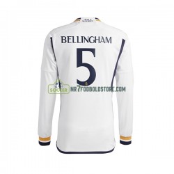 Real Madrid Trøje Jude Bellingham 5 Mænd Hjemmebane Fodboldsæt 2023-2024 Langærmet