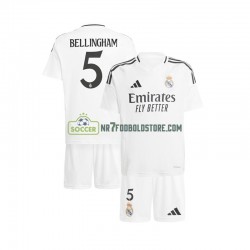 Real Madrid Trøje Jude Bellingham 5 Børn Hjemmebane Fodboldsæt 2024-2025 Kortærmet