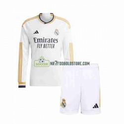 Real Madrid Trøje Børn Hjemmebane Fodboldsæt 2023-2024 Langærmet
