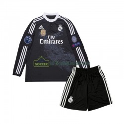 Real Madrid Trøje 2014 Retro Børn 3. Valg Fodboldsæt Langærmet