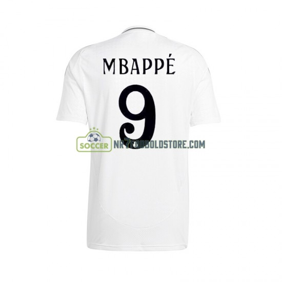 Real Madrid Trøje Mbappé Kylian 9 Mænd Hjemmebane Fodboldsæt 2024-2025 Kortærmet
