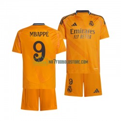 Real Madrid Trøje Kylian Mbappé 9 Børn Udebane Fodboldsæt 2024-2025 Kortærmet