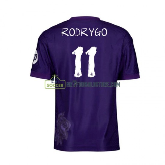 Real Madrid Trøje RODRYGO 11 Y-3 Mænd 4. Valg Fodboldsæt 2023-2024 Kortærmet