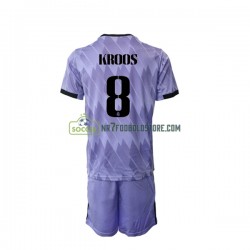 Real Madrid Trøje Toni Kroos 8 Børn Udebane Fodboldsæt 2022-2023 Kortærmet