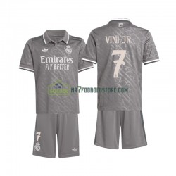 Real Madrid Trøje Vini JR. 7 Børn 3. Valg Fodboldsæt 2024-2025 Kortærmet