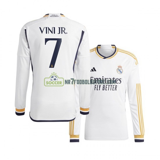 Real Madrid Trøje Vinicius Junior 7 Mænd Hjemmebane Fodboldsæt 2023-2024 Langærmet