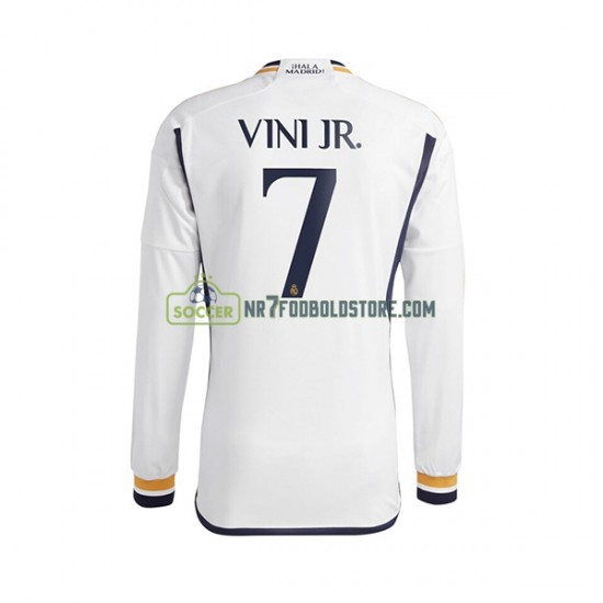 Real Madrid Trøje Vinicius Junior 7 Mænd Hjemmebane Fodboldsæt 2023-2024 Langærmet