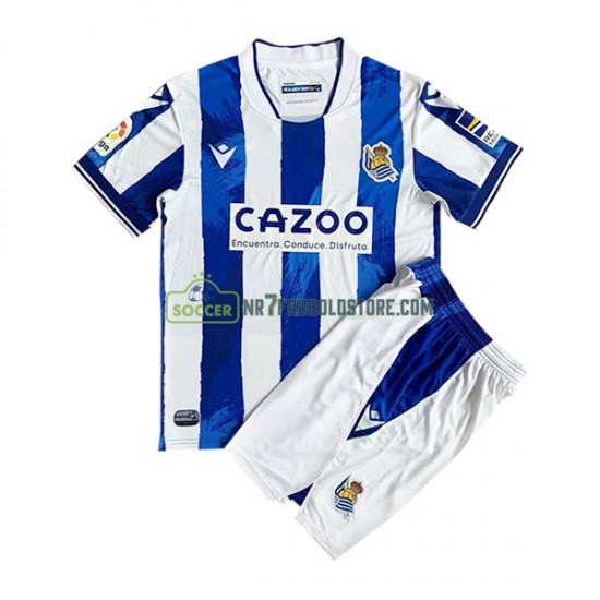 Real Sociedad Trøje Børn Hjemmebane Fodboldsæt 2022-2023 Kortærmet