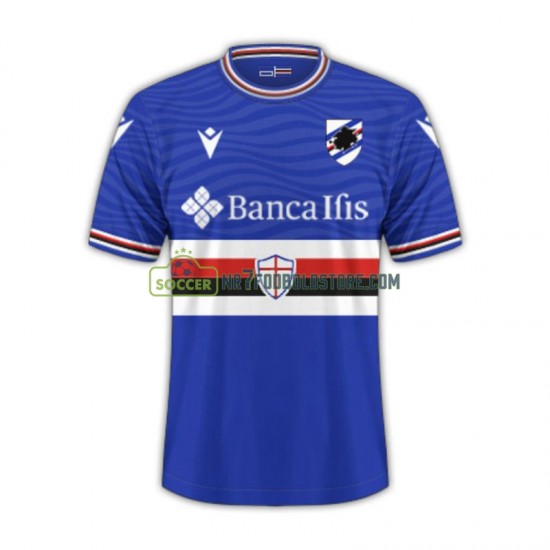 Sampdoria Trøje Mænd Hjemmebane Fodboldsæt 2023-2024 Kortærmet