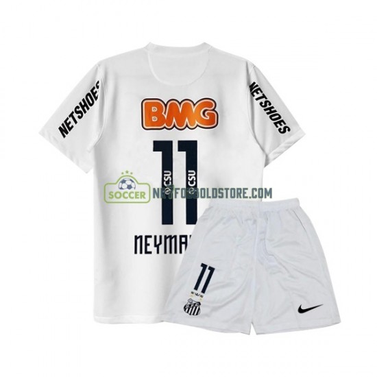 Santos FC Trøje Neymar JR 11 -2012 Retro Børn Hjemmebane Fodboldsæt 2011 Kortærmet