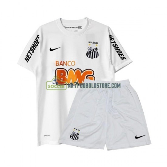 Santos FC Trøje -2012 Retro Børn Hjemmebane Fodboldsæt 2011 Kortærmet