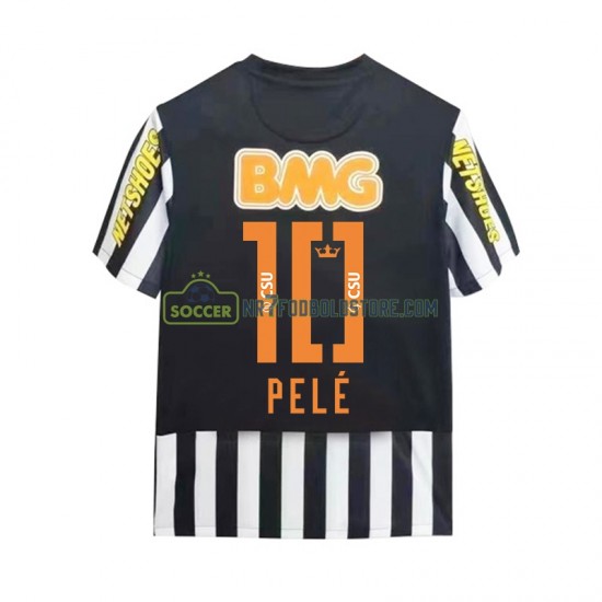 Trøje Santos PELE 10 -2012 Retro Mænd Udebane Fodboldsæt 2011 Kortærmet