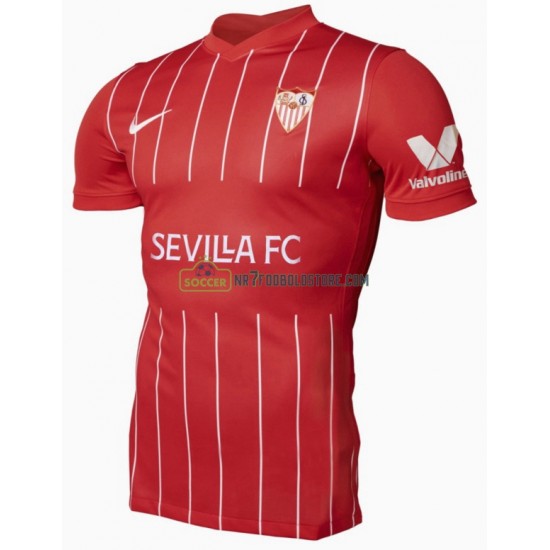 Sevilla FC Trøje Udebane Fodboldsæt 2021-2022 Kortærmet 