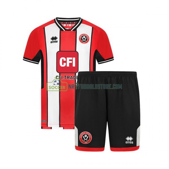 Sheffield United Trøje Børn Hjemmebane Fodboldsæt 2023-2024 Kortærmet