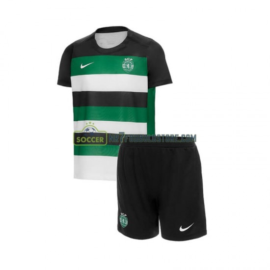 Sporting CP Trøje Børn Hjemmebane Fodboldsæt 2024-2025 Kortærmet