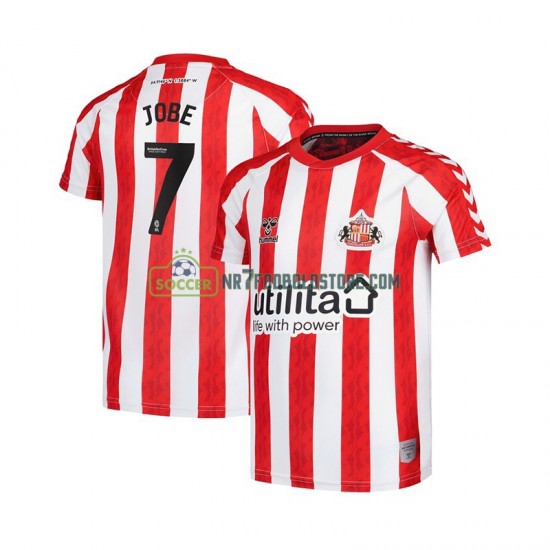 Trøje Sunderland Jobe Bellingham 7 Mænd Hjemmebane Fodboldsæt 2024-2025 Kortærmet
