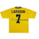Sverige Trøje Henrik Larsson 7 Retro Mænd Hjemmebane Fodboldsæt 1994 Kortærmet