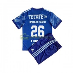 Tigres UANL Trøje Florian Thauvin 26 Børn Udebane Fodboldsæt 2022-2023 Kortærmet