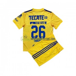 Tigres UANL Trøje Florian Thauvin 26 Børn Hjemmebane Fodboldsæt 2022-2023 Kortærmet