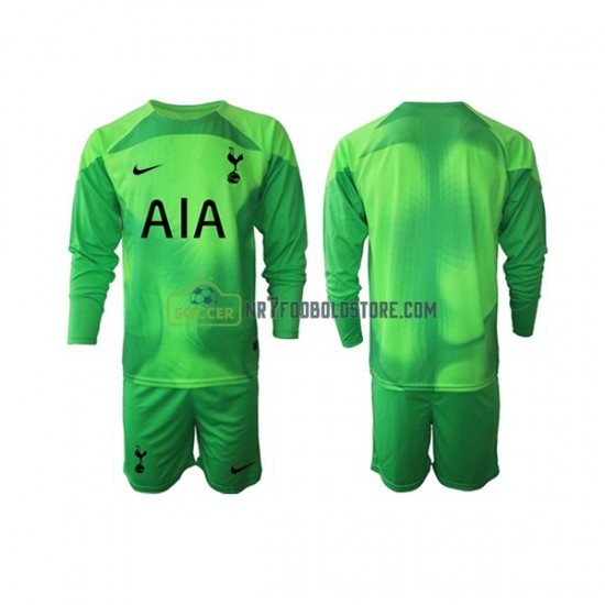 Tottenham Hotspur Trøje Målmand Børn Udebane Fodboldsæt 2022-2023 Langærmet