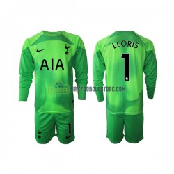 Tottenham Hotspur Trøje Hugo Lloris 1 Målmand Børn Udebane Fodboldsæt 2022-2023 Langærmet