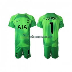 Tottenham Hotspur Trøje Hugo Lloris 1 Målmand Børn Udebane Fodboldsæt 2022-2023 Kortærmet