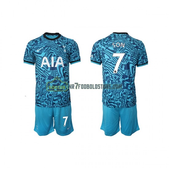 Tottenham Hotspur Trøje Son Heung-min 7 Børn 3. Valg Fodboldsæt 2022-2023 Kortærmet