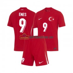 Tyrkiet Trøje Enes Unal 9 Børn Udebane Fodboldsæt Euro 2024 Kortærmet