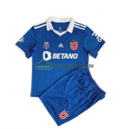Universidad de Chile Trøje Børn Hjemmebane Fodboldsæt 2022 Kortærmet