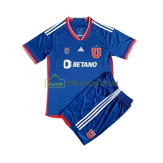Universidad de Chile Trøje Børn Hjemmebane Fodboldsæt 2023 Kortærmet