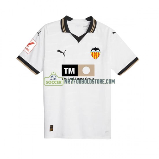 Valencia CF Trøje Mænd Hjemmebane Fodboldsæt 2023-2024 Kortærmet