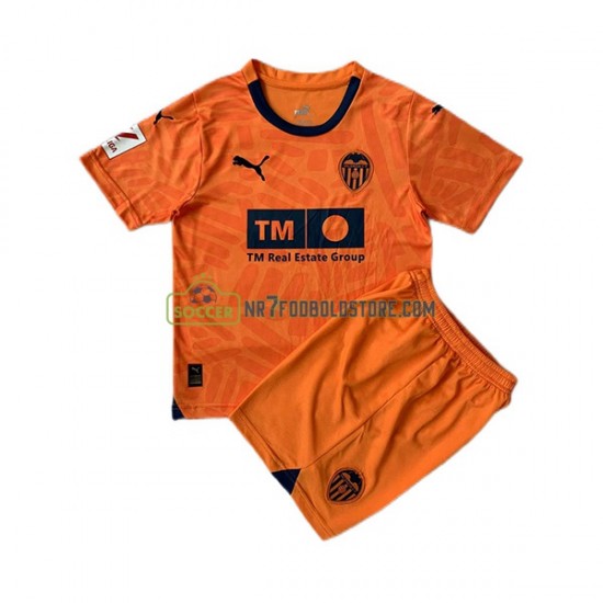 Valencia CF Trøje Børn 3. Valg Fodboldsæt 2023-2024 Kortærmet