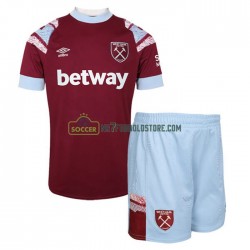 West Ham United Trøje Børn Hjemmebane Fodboldsæt 2022-2023 Kortærmet