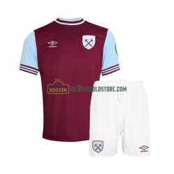 West Ham United Trøje Børn Hjemmebane Fodboldsæt 2024-2025 Kortærmet