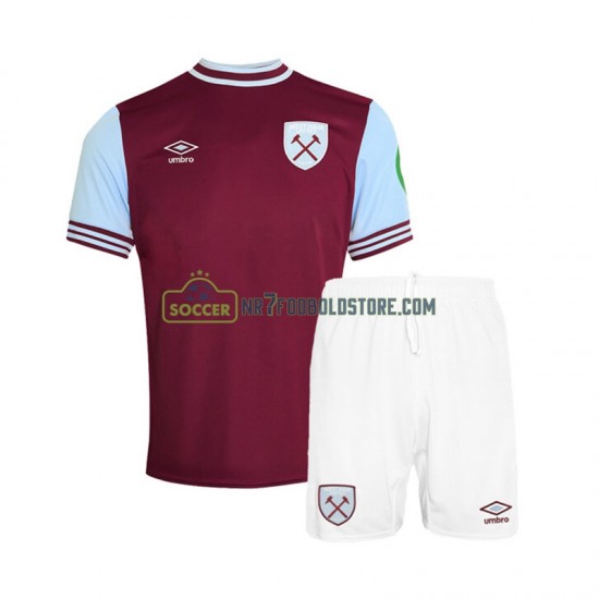 West Ham United Trøje Børn Hjemmebane Fodboldsæt 2024-2025 Kortærmet