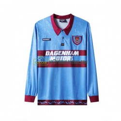 West Ham United Trøje Retro Mænd Hjemmebane Fodboldsæt 1995-1996 Langærmet
