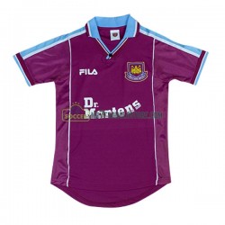 West Ham United Trøje Retro Mænd Hjemmebane Fodboldsæt 1999-2001 Kortærmet