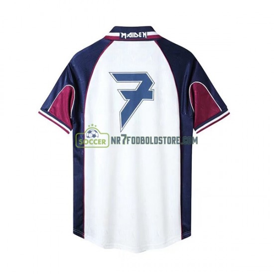 West Ham United Trøje Iron Maiden Retro Mænd Udebane Fodboldsæt 1999 Kortærmet