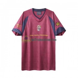 West Ham United Trøje Iron Maiden Retro Mænd Udebane Fodboldsæt 2010 Kortærmet