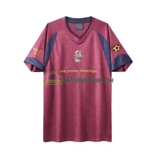 West Ham United Trøje Iron Maiden Retro Mænd Udebane Fodboldsæt 2010 Kortærmet