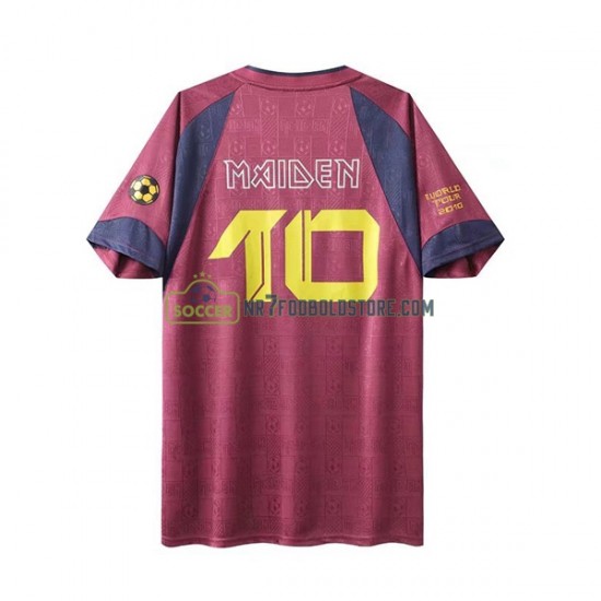 West Ham United Trøje Iron Maiden Retro Mænd Udebane Fodboldsæt 2010 Kortærmet