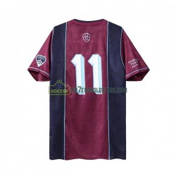 West Ham United Trøje Iron Maiden Retro Mænd Udebane Fodboldsæt 2011 Kortærmet