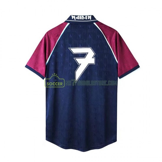 West Ham United Trøje Iron Maiden Retro Mænd Hjemmebane Fodboldsæt 1999 Kortærmet