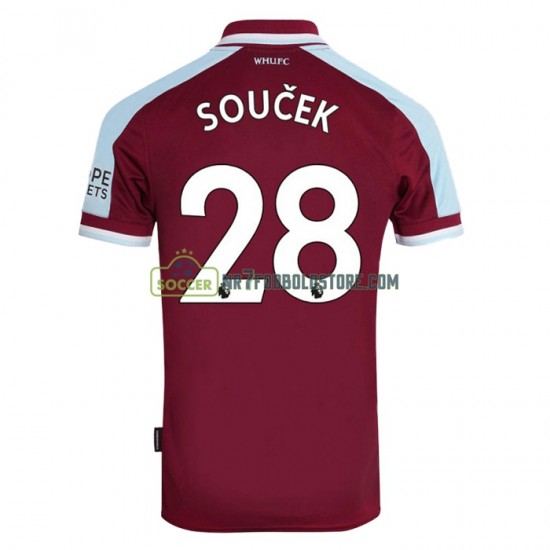 West Ham United Trøje Tomas Hjemmebane Fodboldsæt 2021-2022 Kortærmet