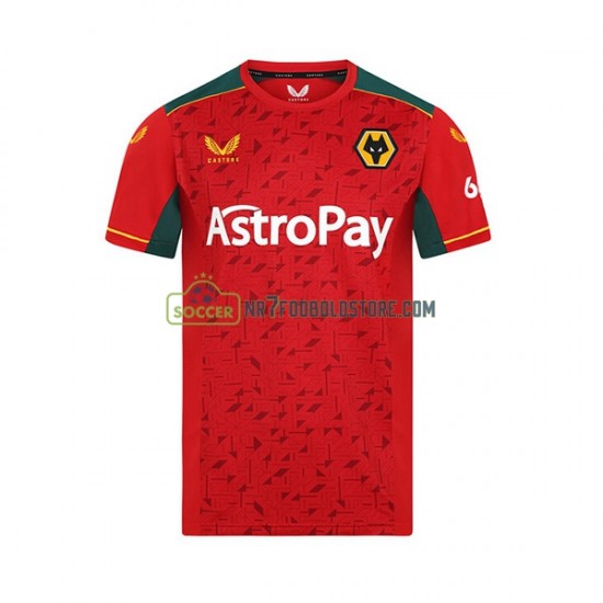 Wolverhampton Wanderers Trøje Mænd Udebane Fodboldsæt 2023-2024 Kortærmet