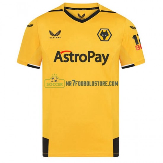 Wolverhampton Wanderers Trøje Hjemmebane Fodboldsæt 2022-2023 Kortærmet