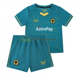Wolverhampton Wanderers Trøje Børn Udebane Fodboldsæt 2022-2023 Kortærmet