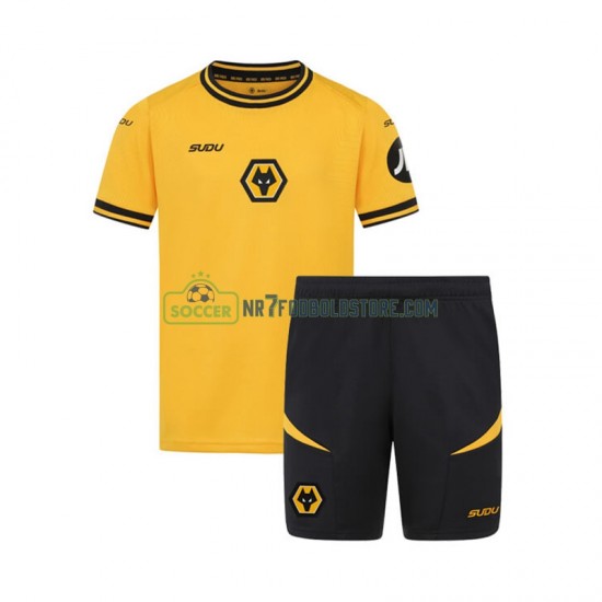 Wolverhampton Wanderers Trøje Børn Hjemmebane Fodboldsæt 2024-2025 Kortærmet